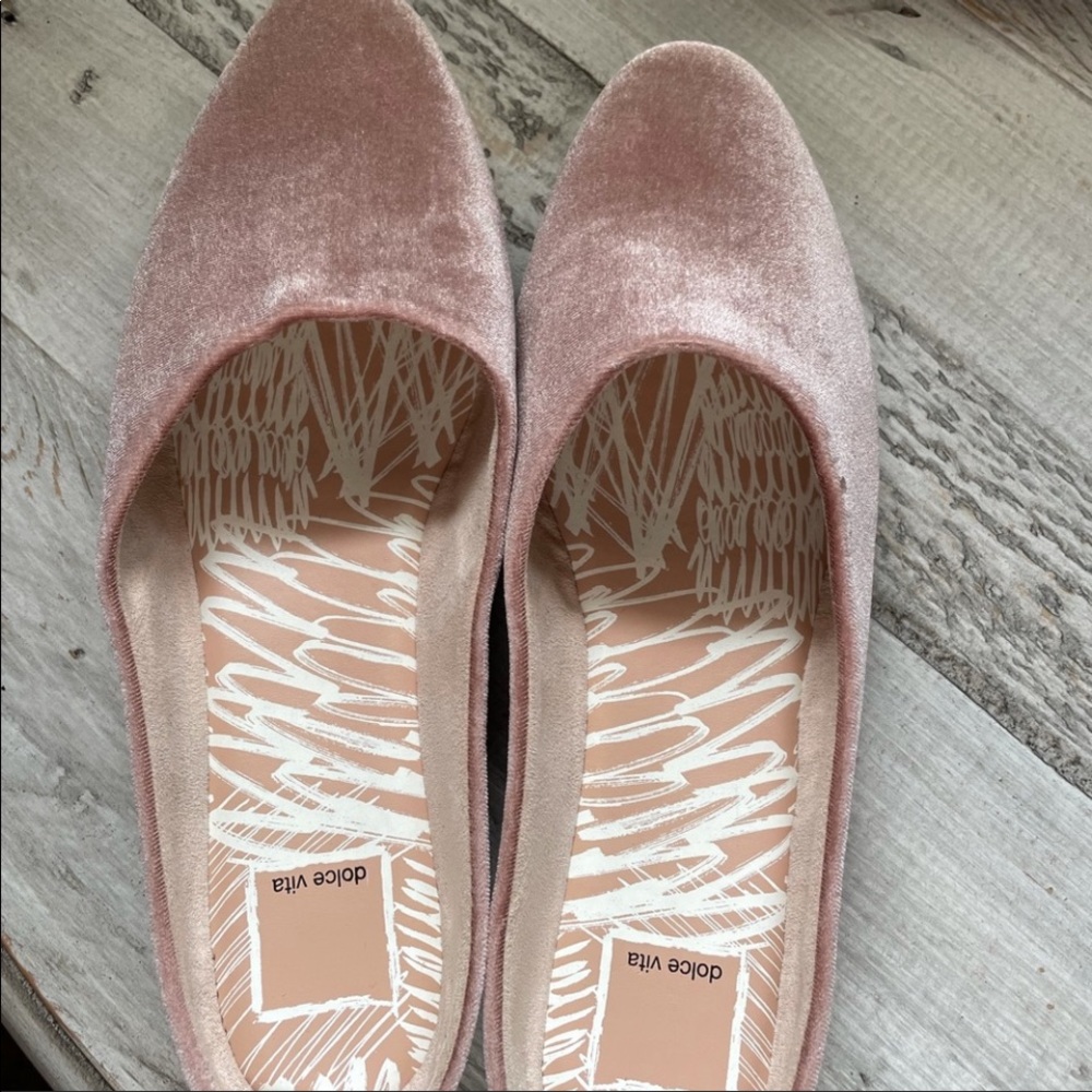 Never Worn, Pink Suede Dolce Vita Mules, size 9